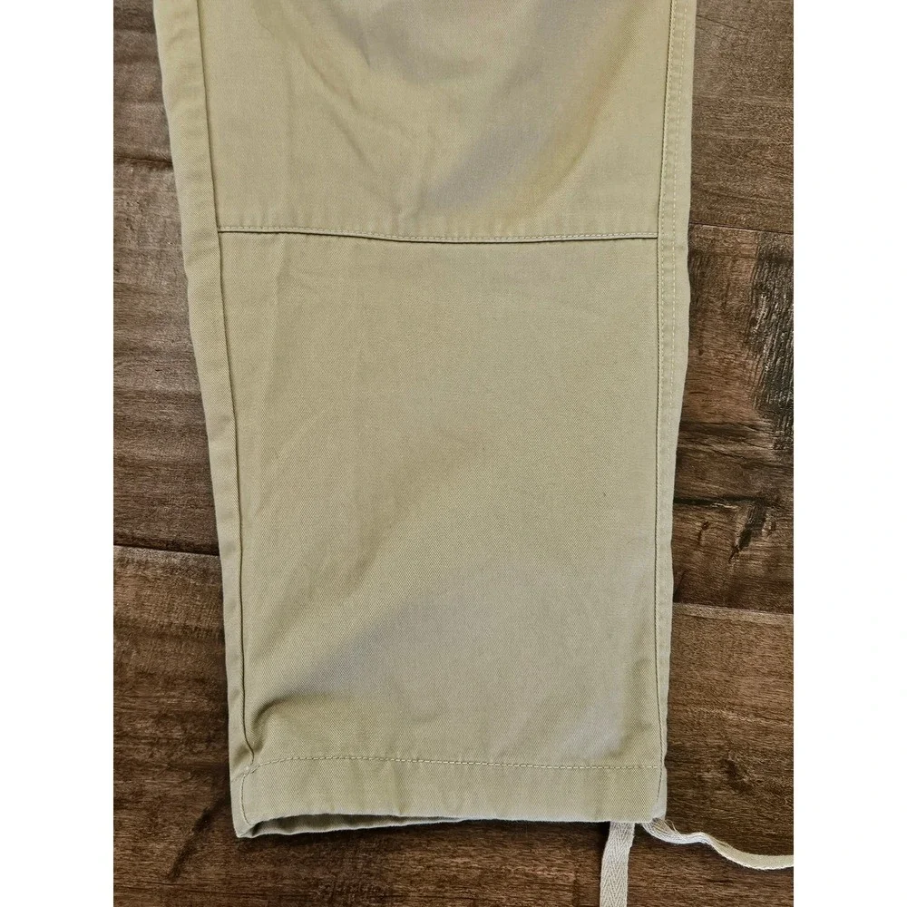 Empyre Mens‎ Khaki Cargo Pants Tan Skater Grunge Adjustable Waist Size 38